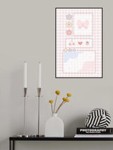 Pink Aesthetic Poster och Canvastavla