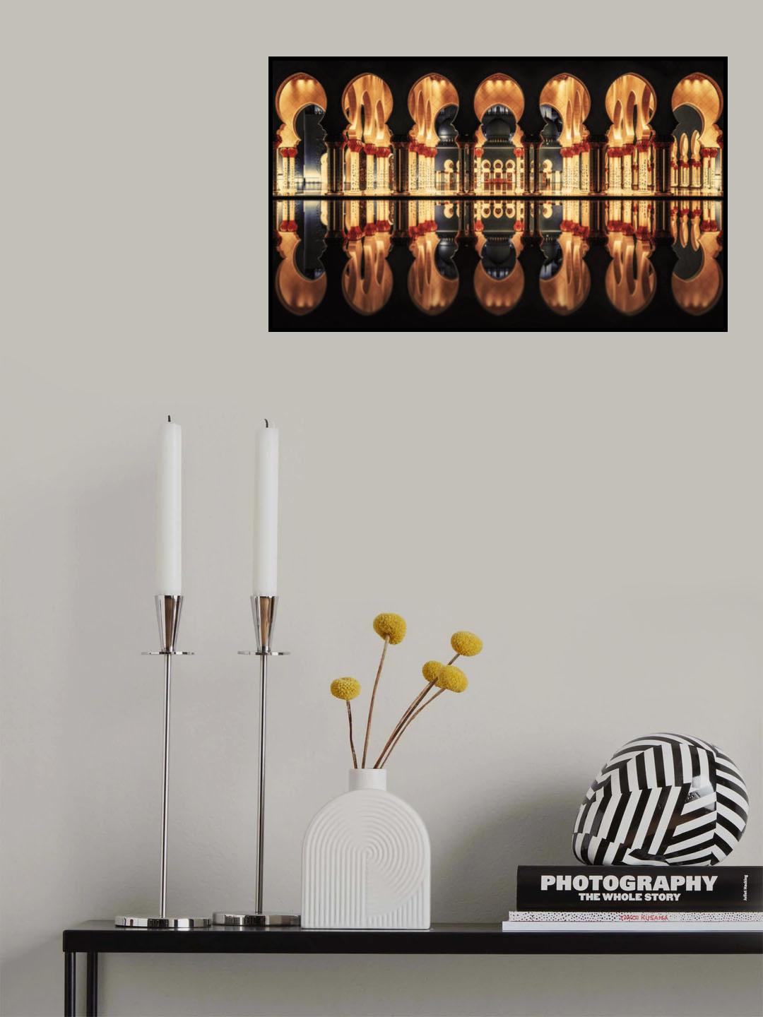 Reflections in the Mosque Poster och Canvastavla