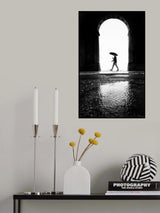 Rainy walk Poster och Canvastavla