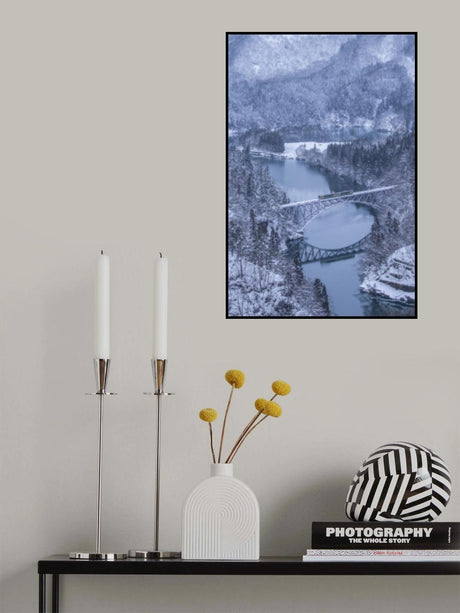 Winter train Poster och Canvastavla