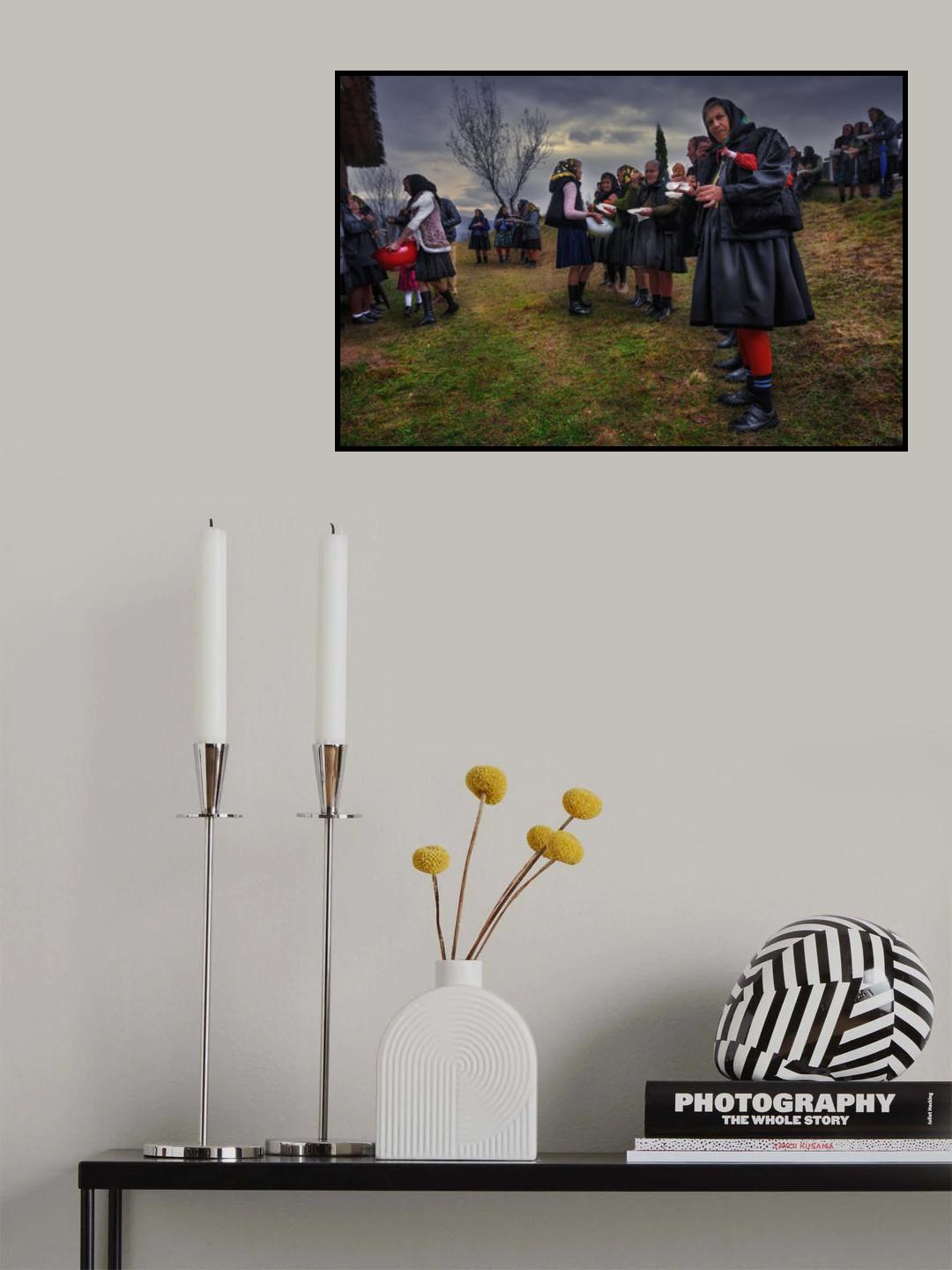 The lady with the umbrella Poster och Canvastavla