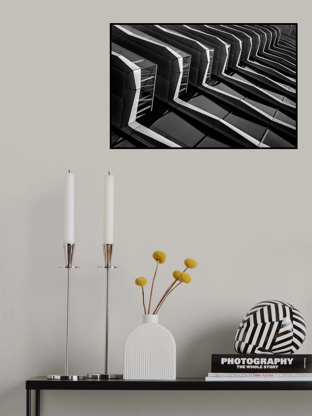 White lines Poster och Canvastavla