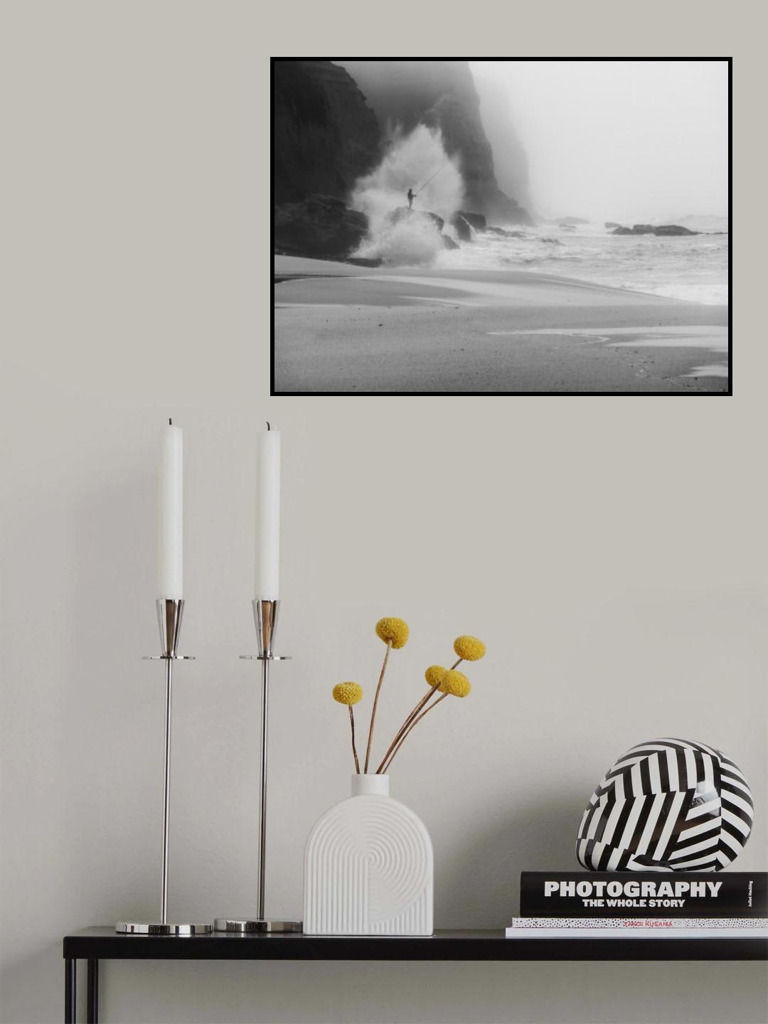 The fisherman and the wave Poster och Canvastavla