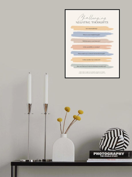 Cbtnegativethoughts Poster och Canvastavla
