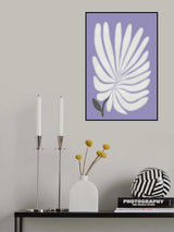 White Chrysanthemum Flower Poster och Canvastavla