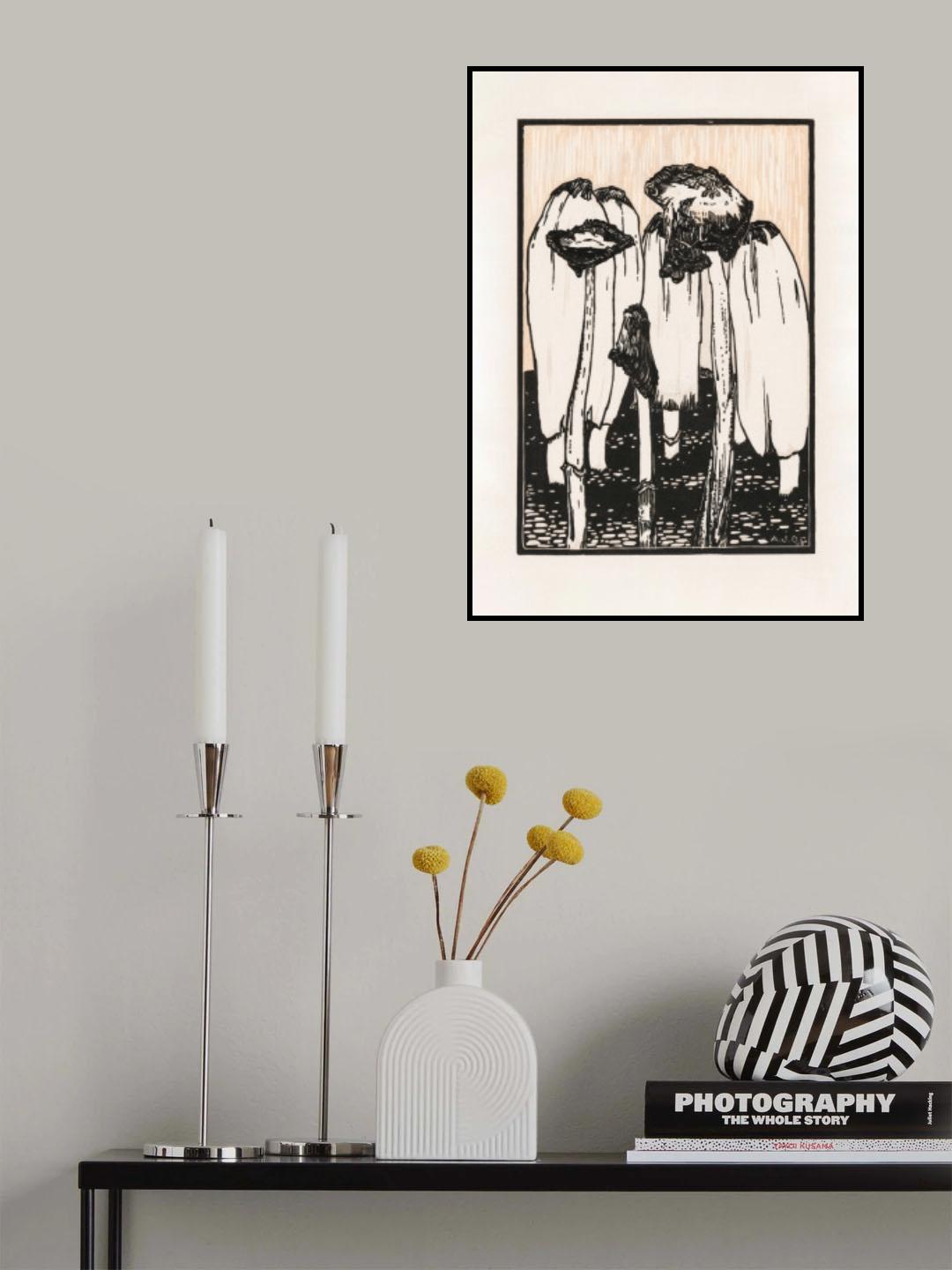 Ink Mushrooms (1915) Poster och Canvastavla