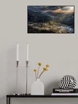 Daybreak Longsheng Rice Fields China Poster och Canvastavla