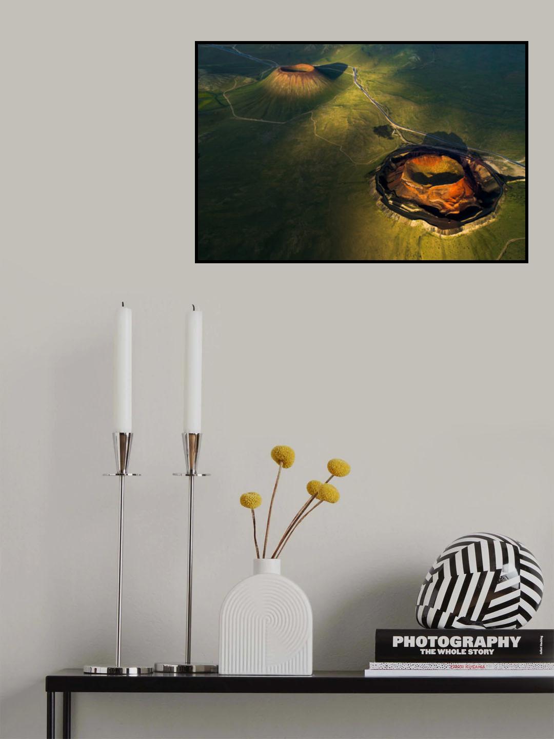 Ulan hada volcano Poster och Canvastavla