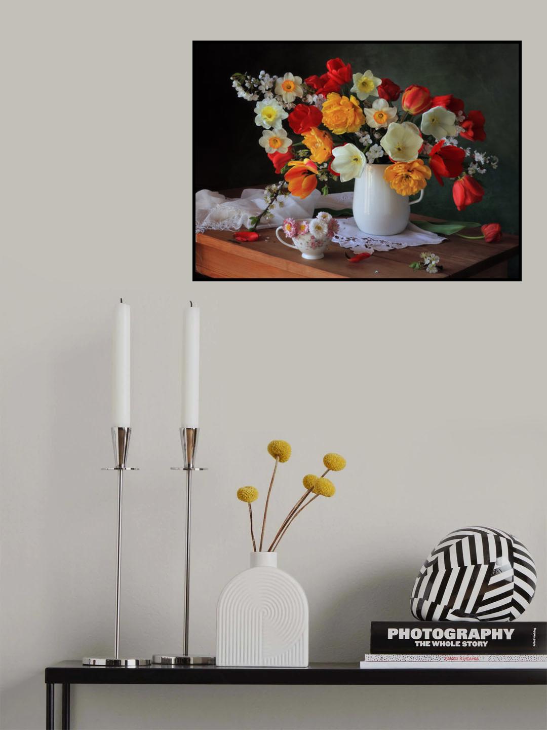 With spring bouquets Poster och Canvastavla