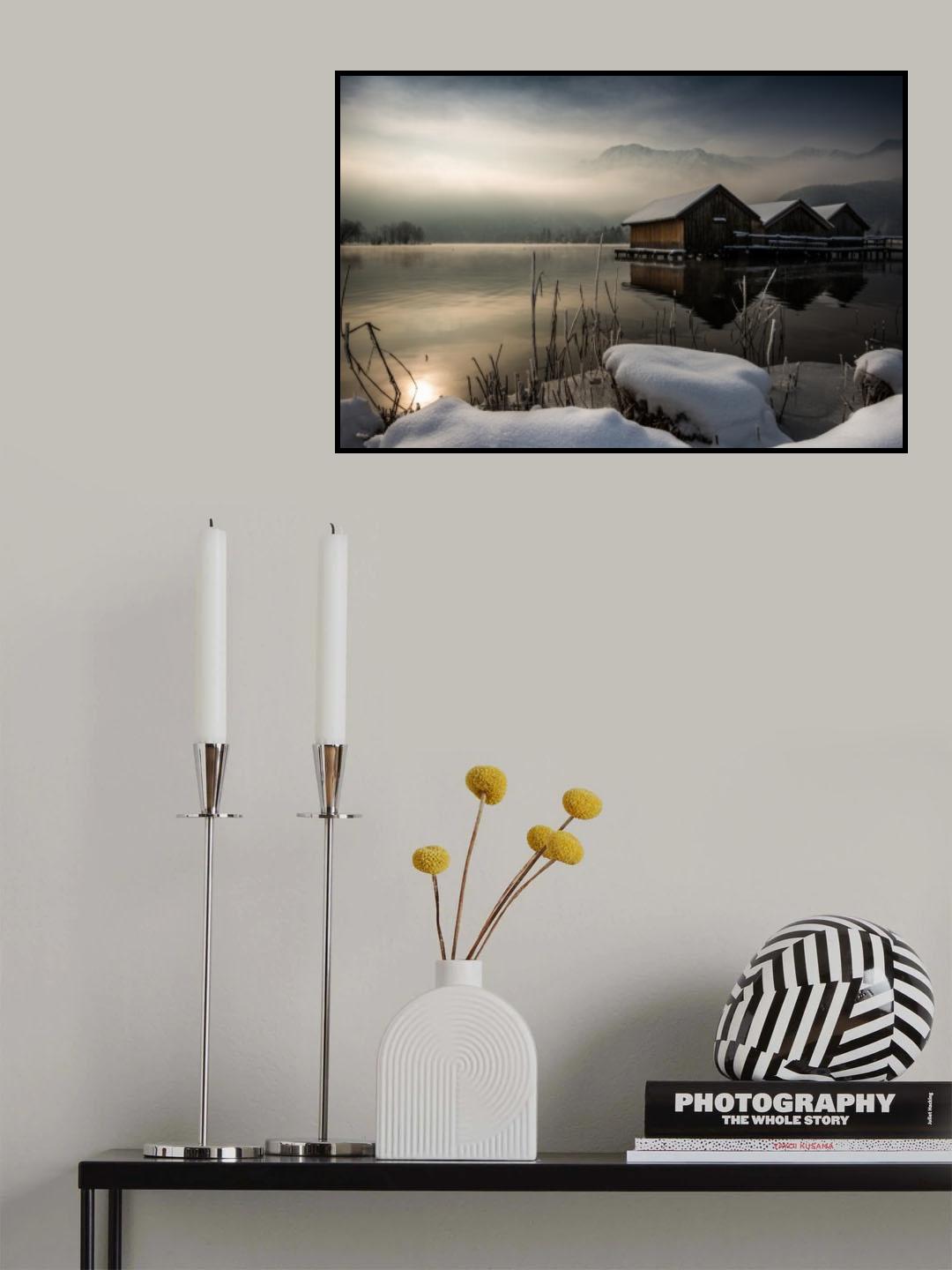 three huts Poster och Canvastavla