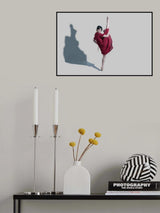 red and shadow Poster och Canvastavla