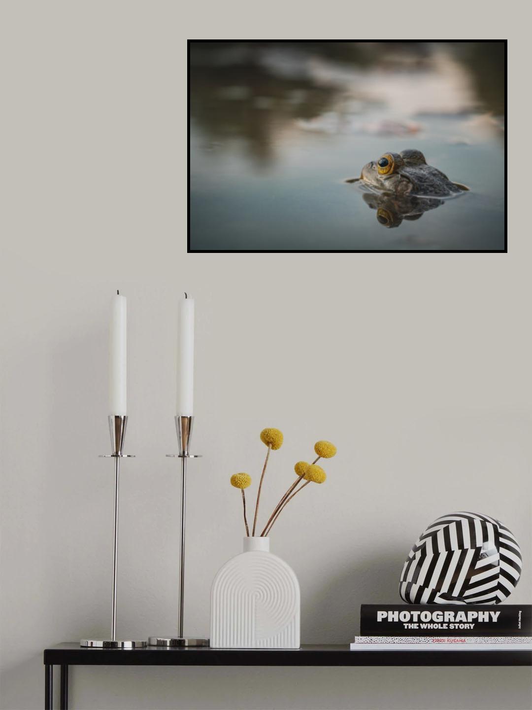 Pretending an alligator Poster och Canvastavla