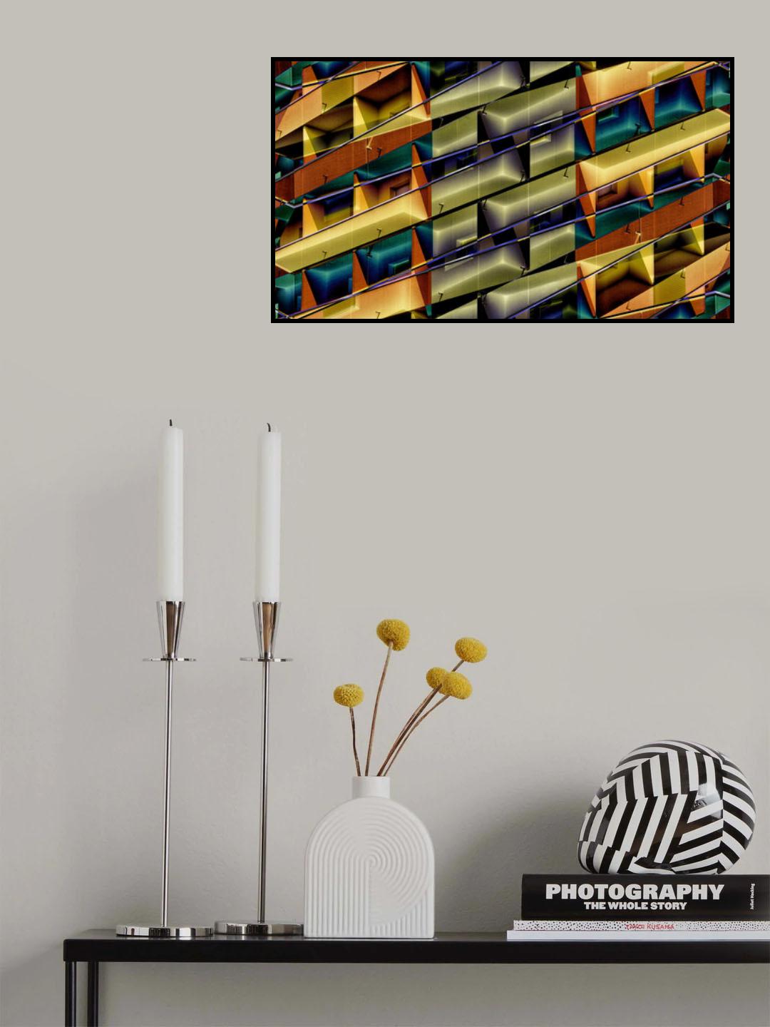 balconies in abstract Poster och Canvastavla