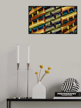 balconies in abstract Poster och Canvastavla