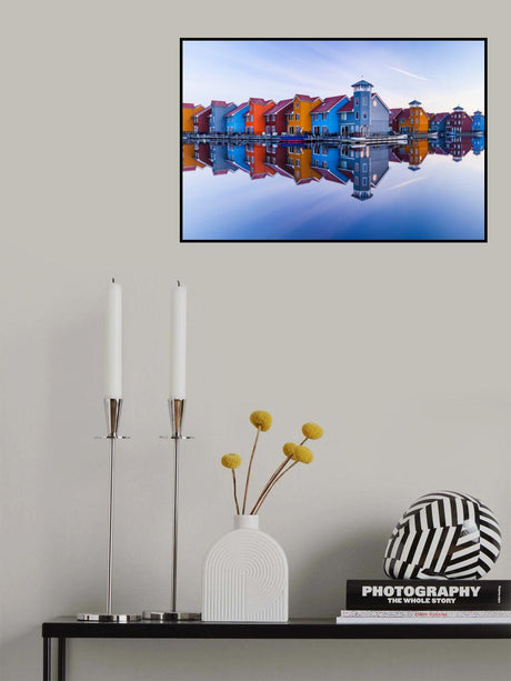 Colored homes Poster och Canvastavla