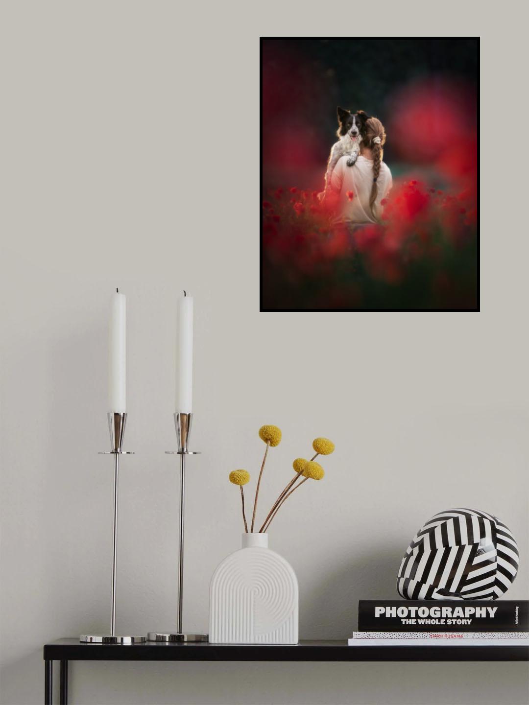 ... in red poppy ... Poster och Canvastavla