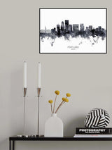 Portland Oregon Skyline Poster och Canvastavla