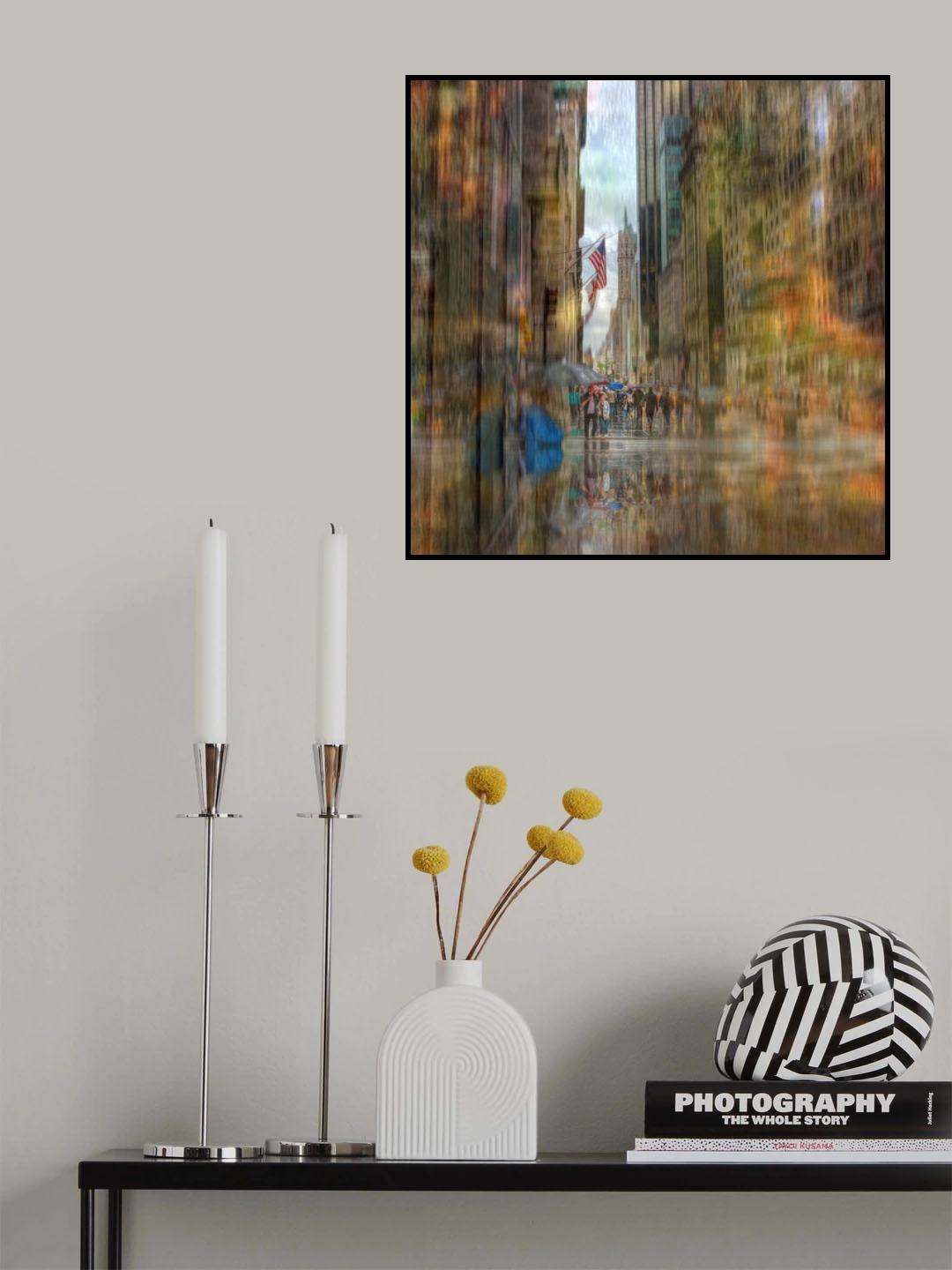 rain in NY Poster och Canvastavla
