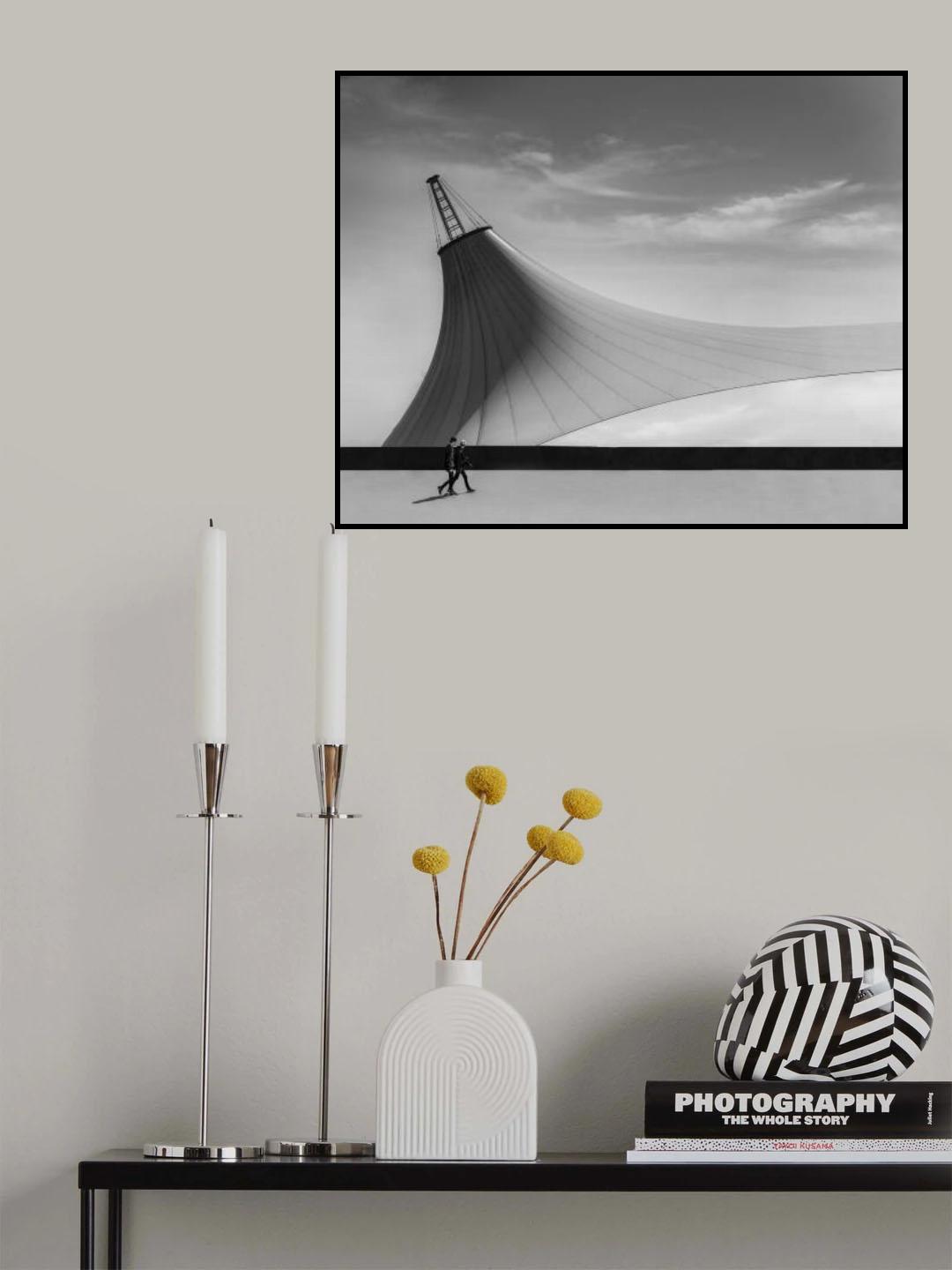 Modern city Poster och Canvastavla