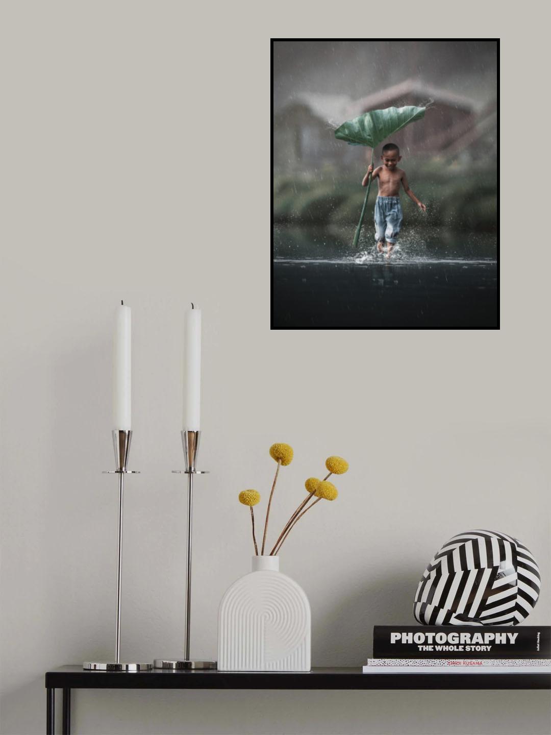 Rain and happiness Poster och Canvastavla
