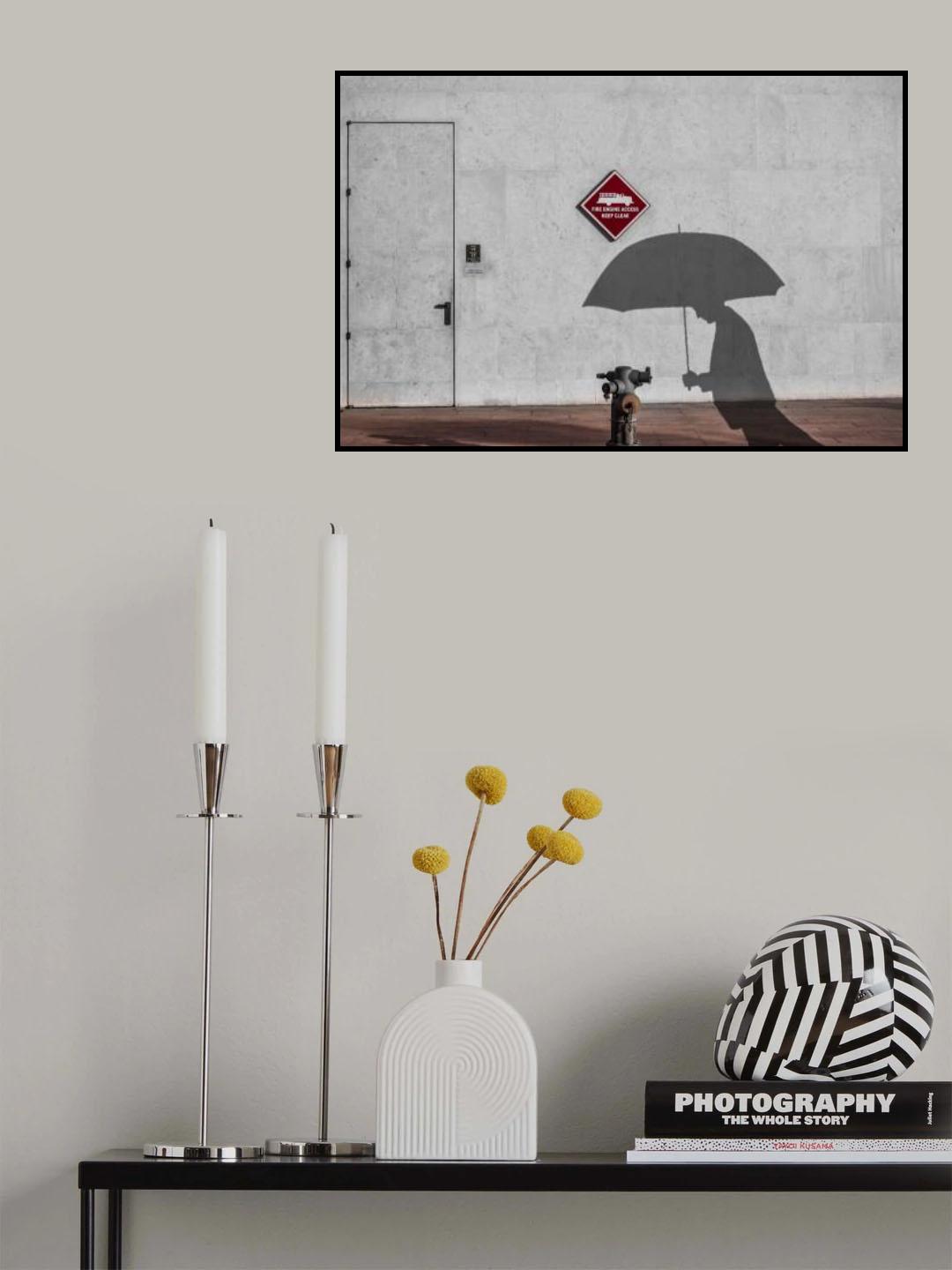 Walking shadow Poster och Canvastavla