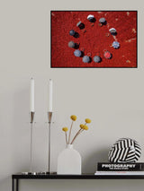 Circle in red chilies Poster och Canvastavla