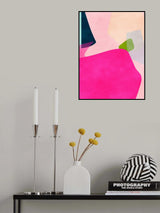 Pink pastel shape Poster och Canvastavla