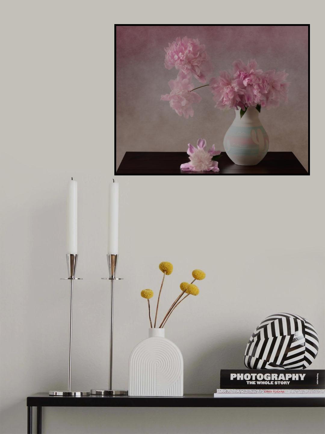 Peonies Still Life Poster och Canvastavla