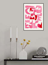 A Pink Puzzle Poster och Canvastavla