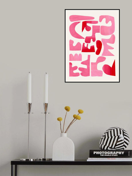 A Pink Puzzle Poster och Canvastavla