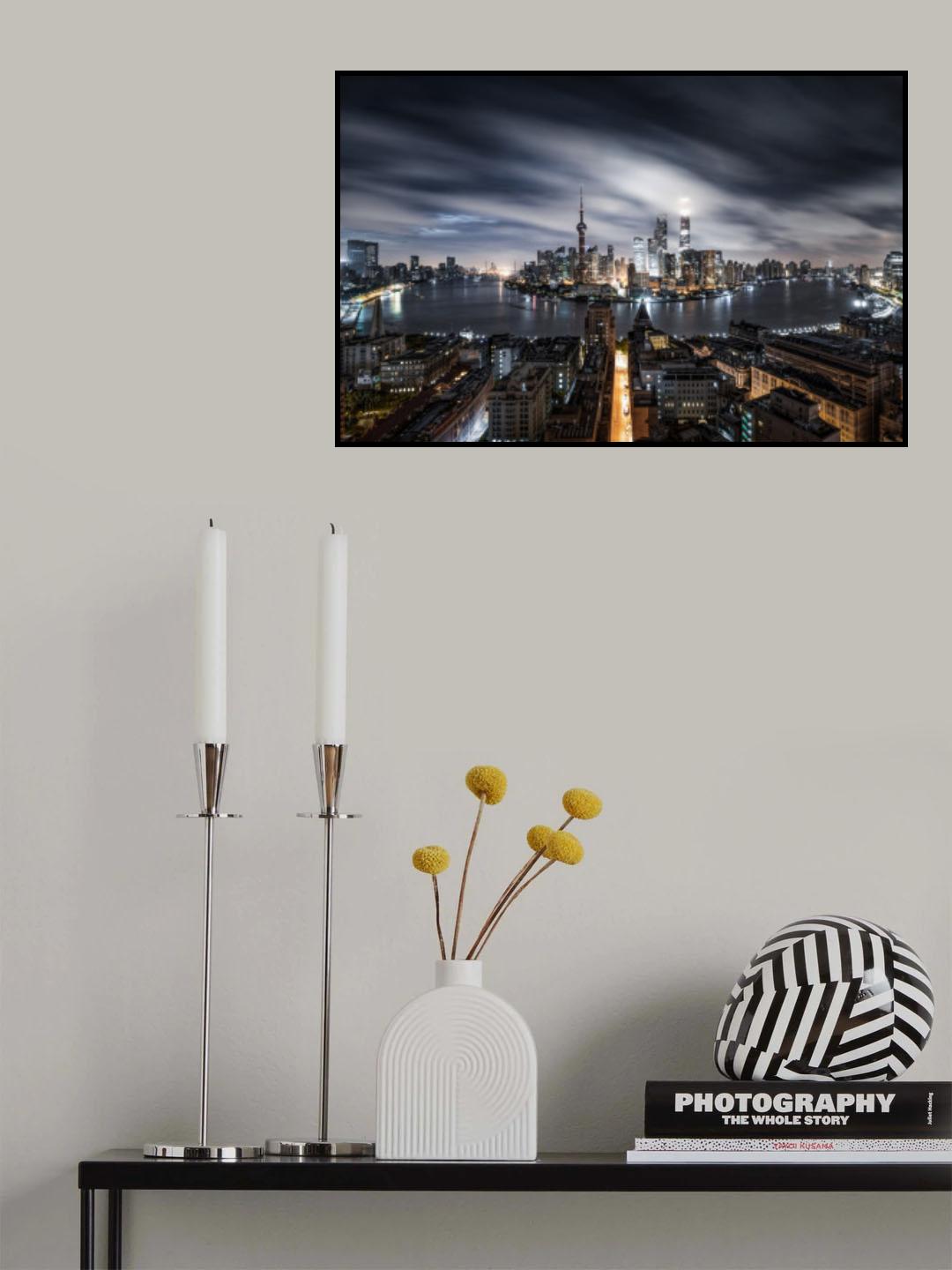 Shanghai before Sunrise Poster och Canvastavla