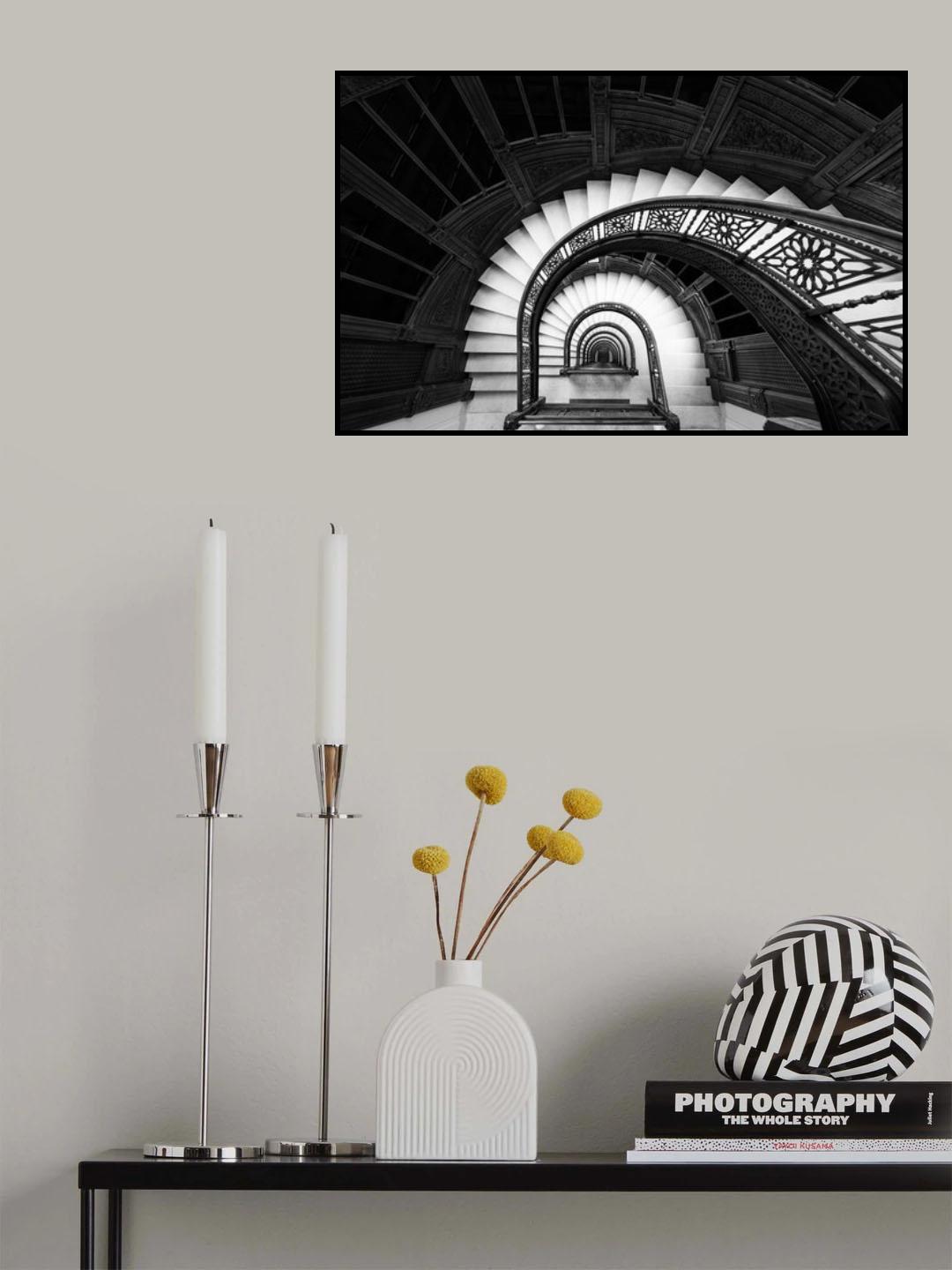 Staircase Poster och Canvastavla