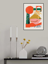 Abstract Beach Collage Poster och Canvastavla