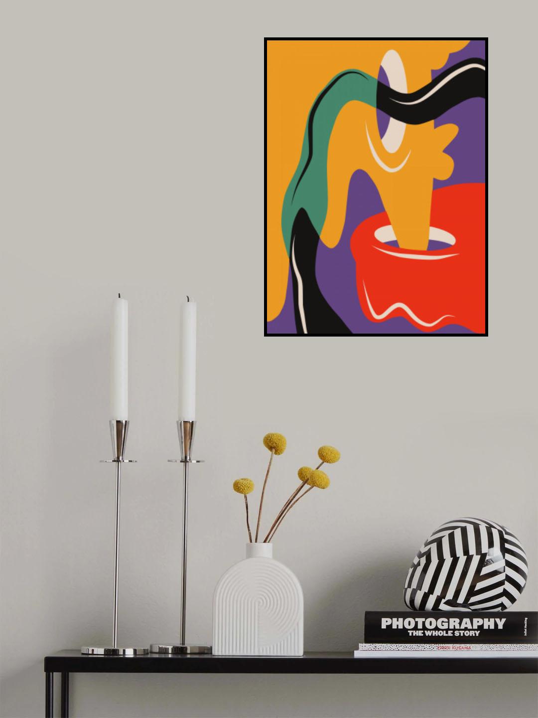Fluid Flow Dimension Poster och Canvastavla