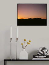 Dune Grass Sunset Horizontal Poster och Canvastavla