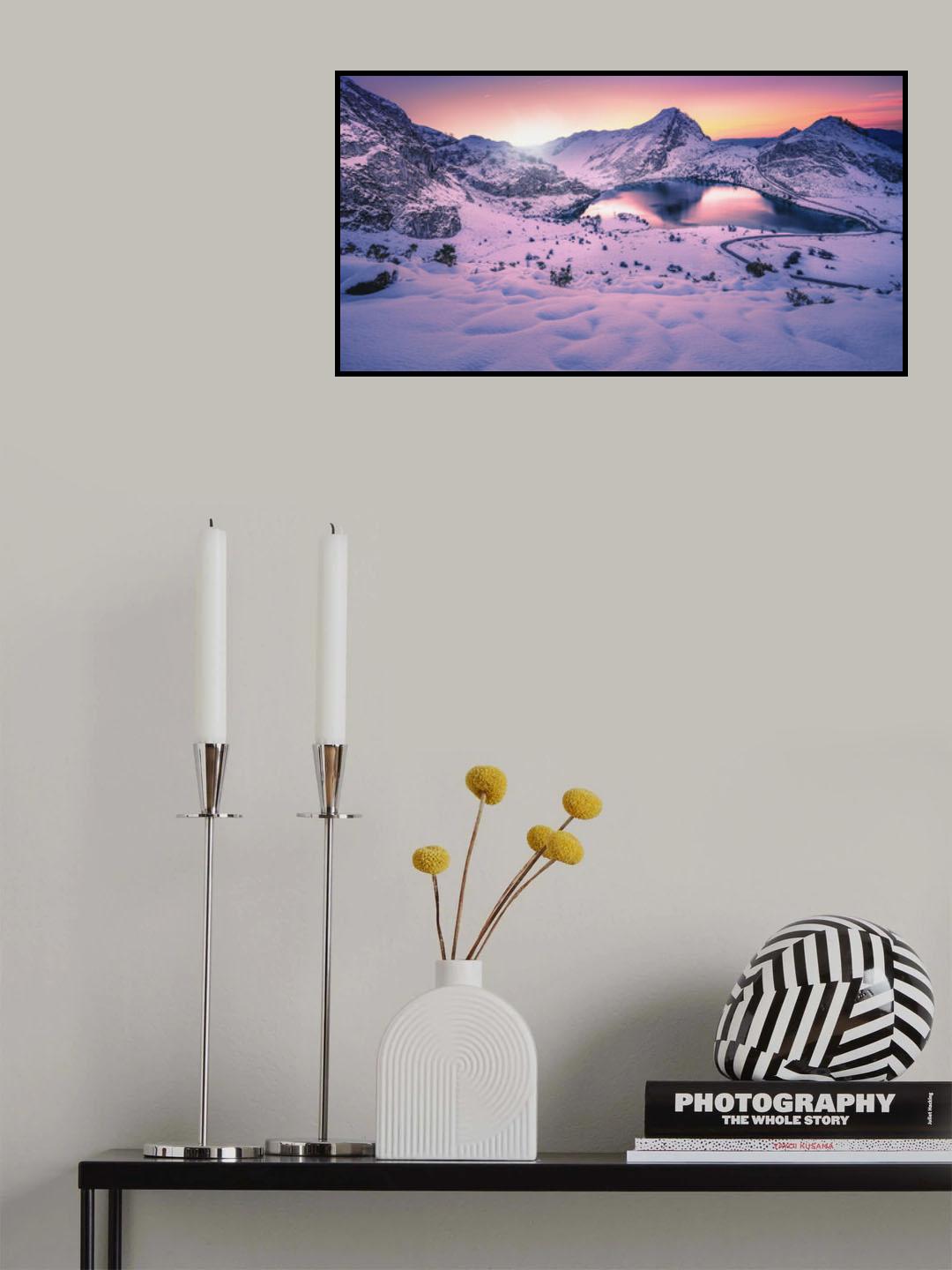 Lake in the snow Poster och Canvastavla