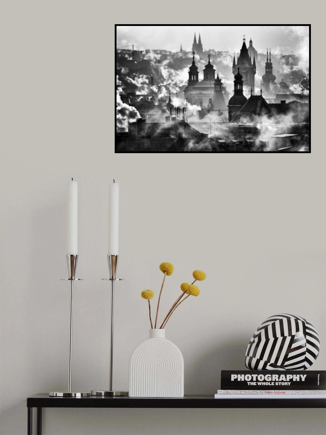 Prague Towers' Poster och Canvastavla