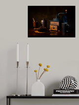 Coffee time at night Poster och Canvastavla