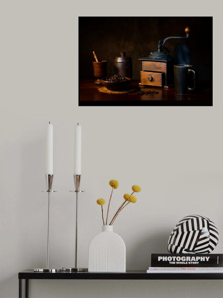 Coffee time at night Poster och Canvastavla