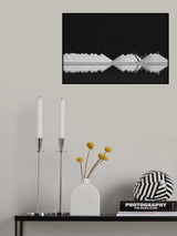 salt production BW Poster och Canvastavla
