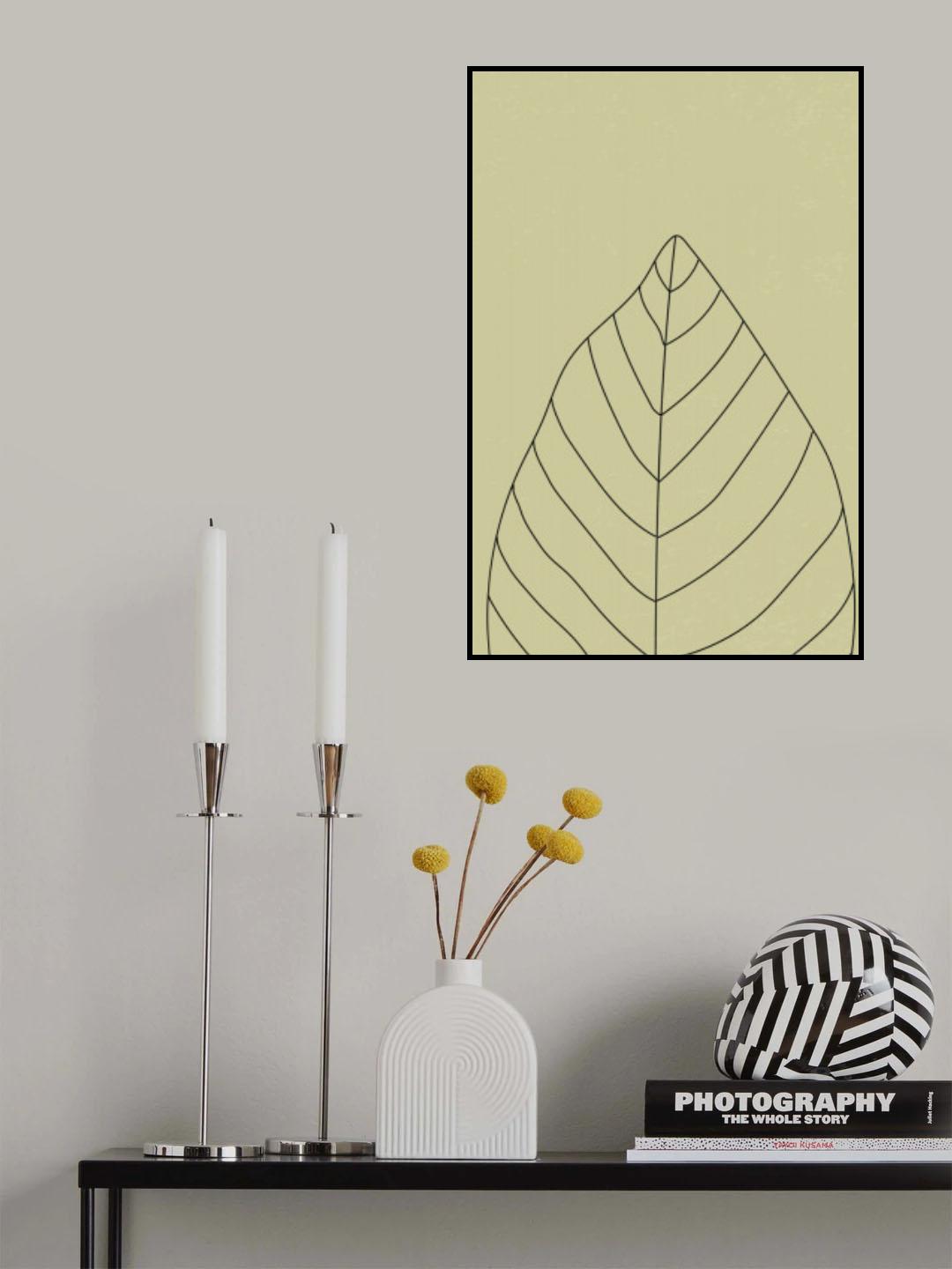 Minimal Leaves #1 Poster och Canvastavla