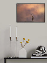 Giraffe and Smoky Poster och Canvastavla