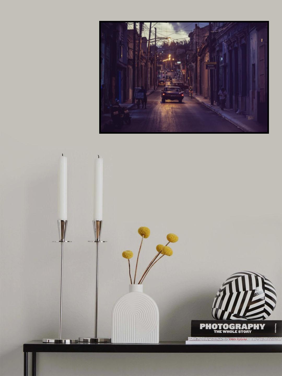 Nights streets of Matanzas Poster och Canvastavla