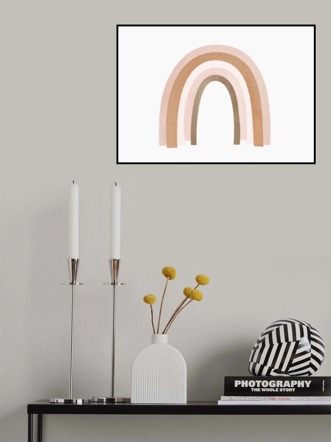 Terracotta Rainbow Poster och Canvastavla