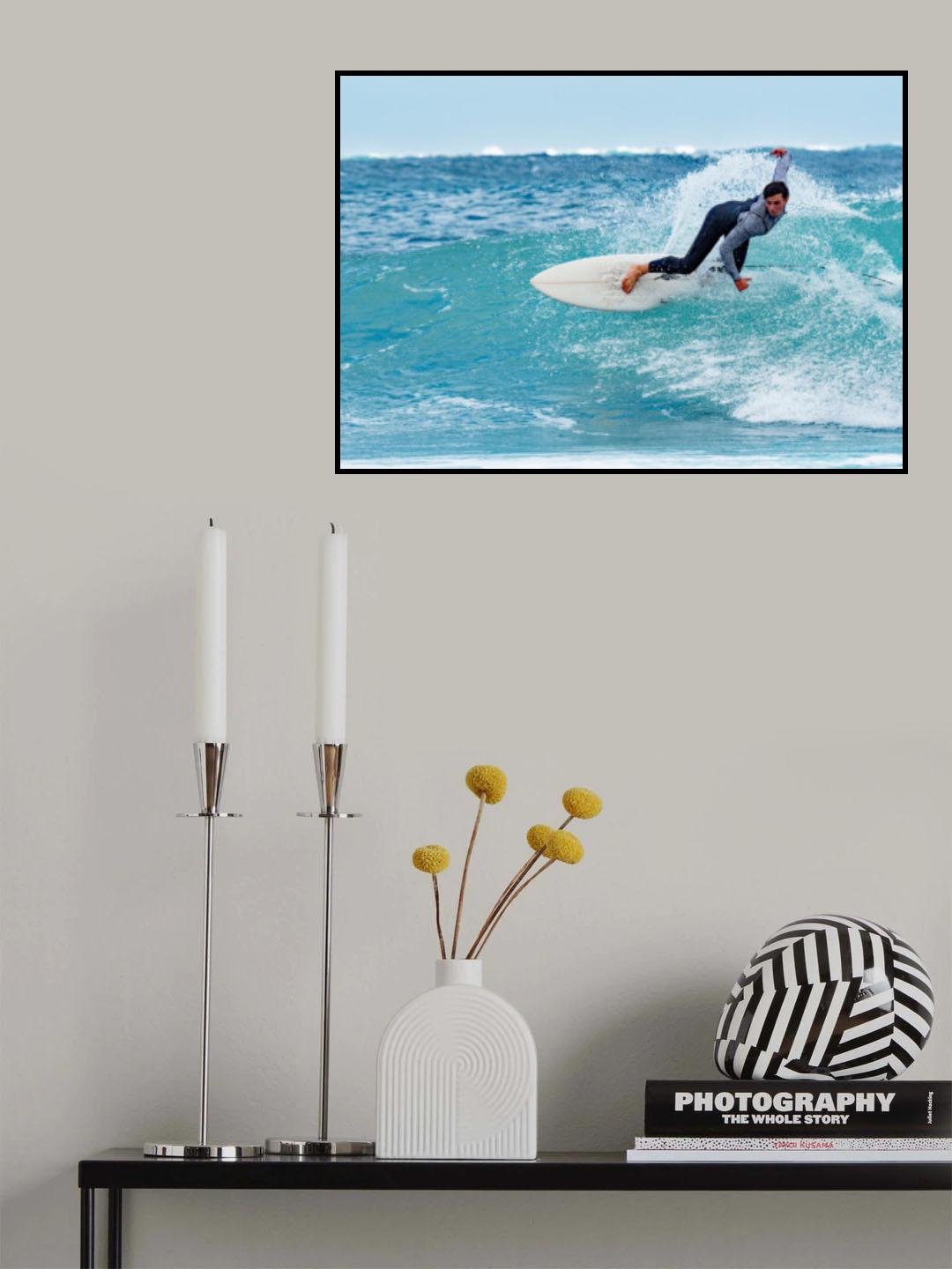 Dancing Surfer Poster och Canvastavla