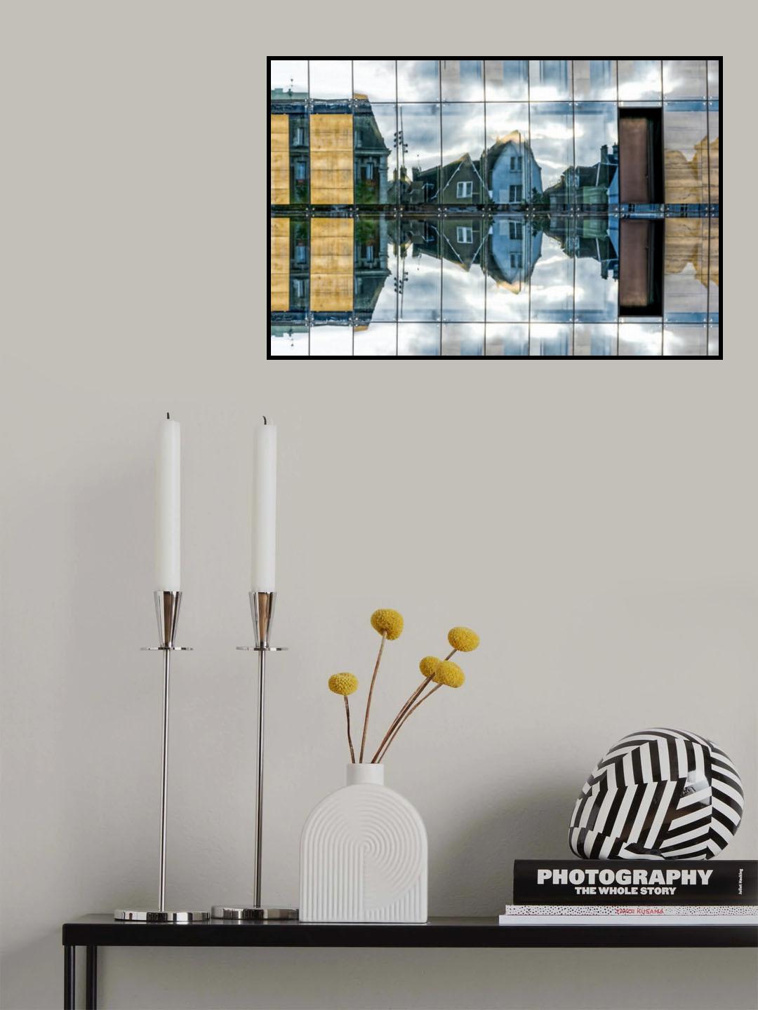 Reflection on modern building Poster och Canvastavla