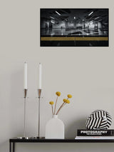 yellow guiding line Poster och Canvastavla