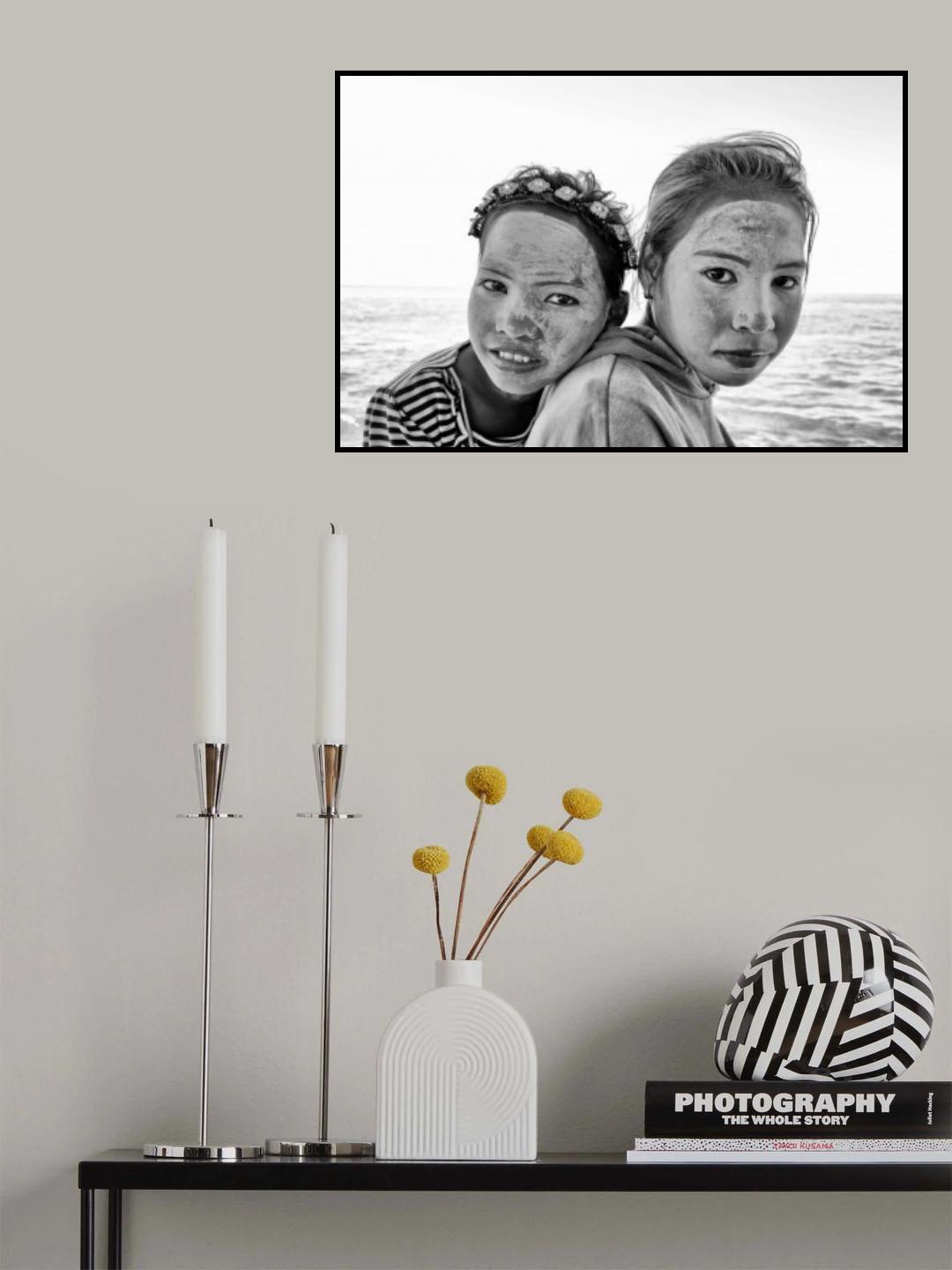 Bajau Girls Poster och Canvastavla