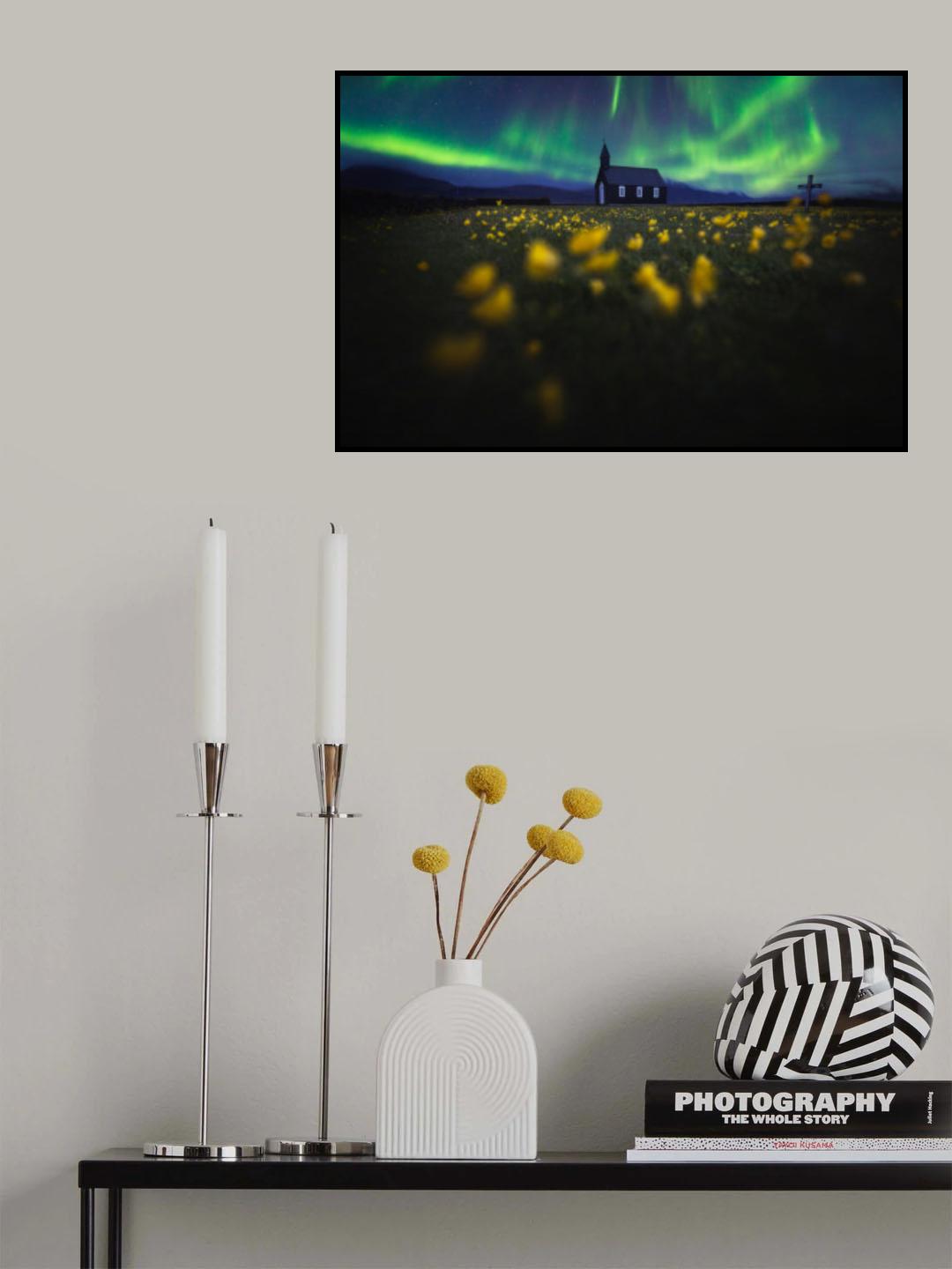 Búðakirkja Poster och Canvastavla