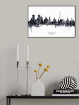 Moscow Russia Skyline Poster och Canvastavla